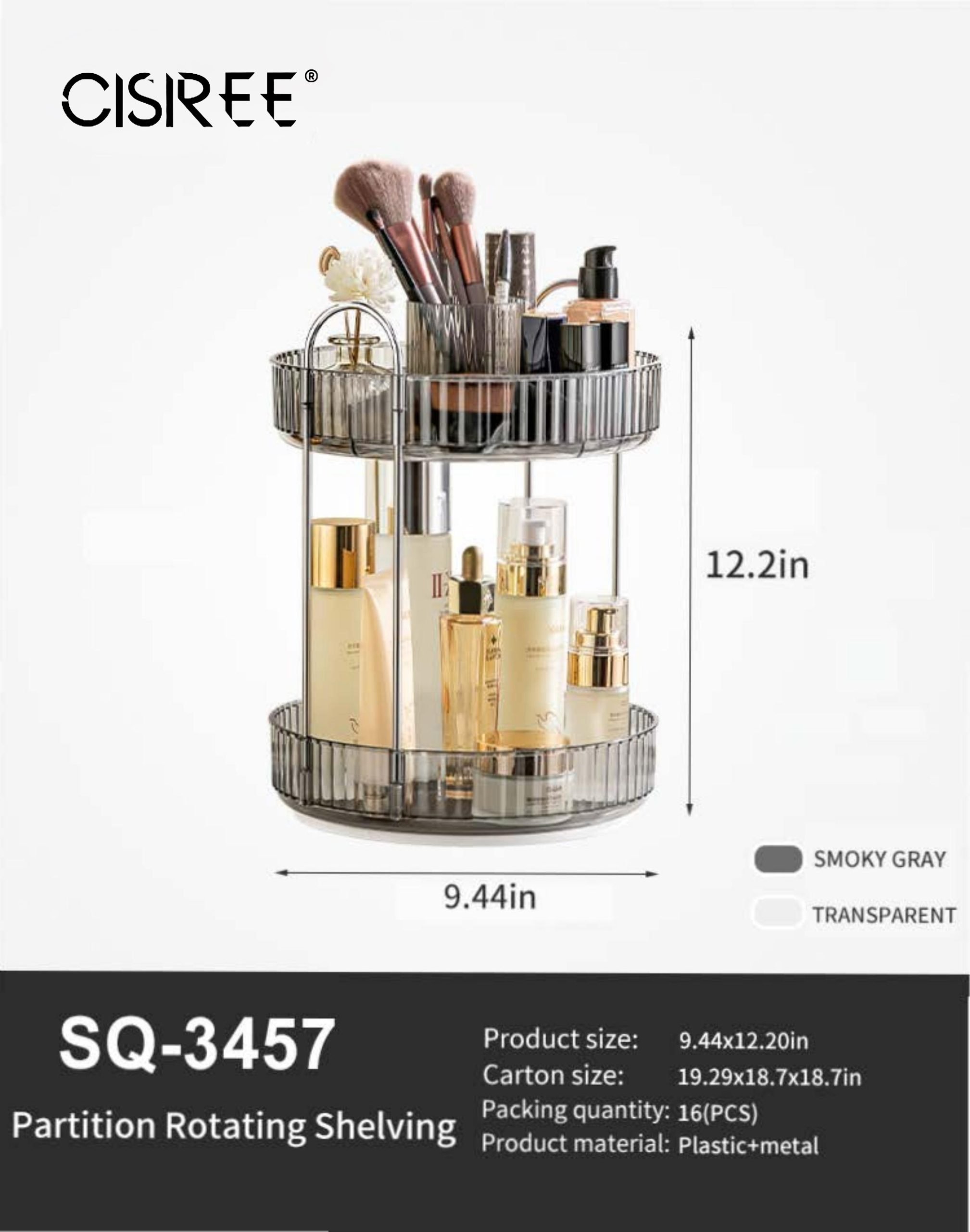 Rotating Makeup Organizer for Vanity