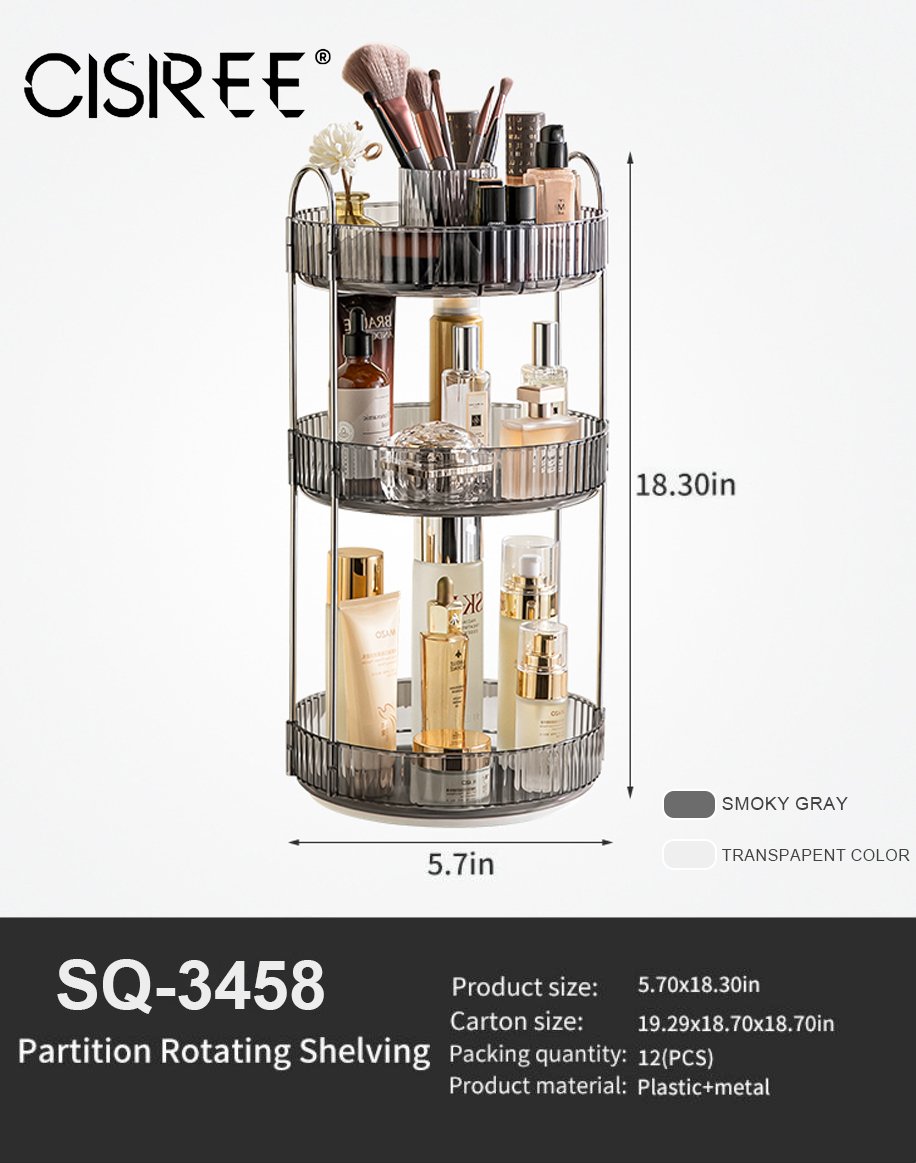 Rotating Makeup Organizer for Vanity