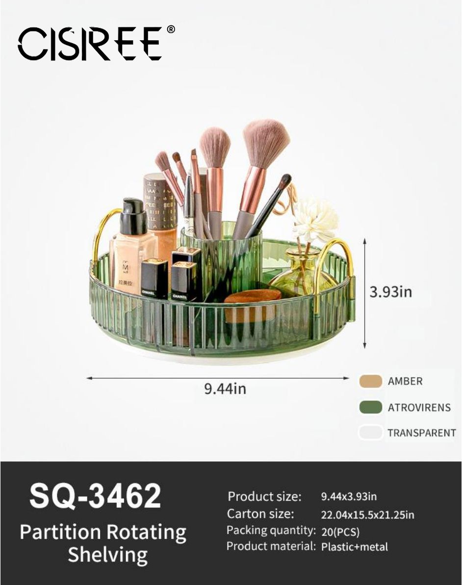 Rotating Makeup Organizer for Vanity