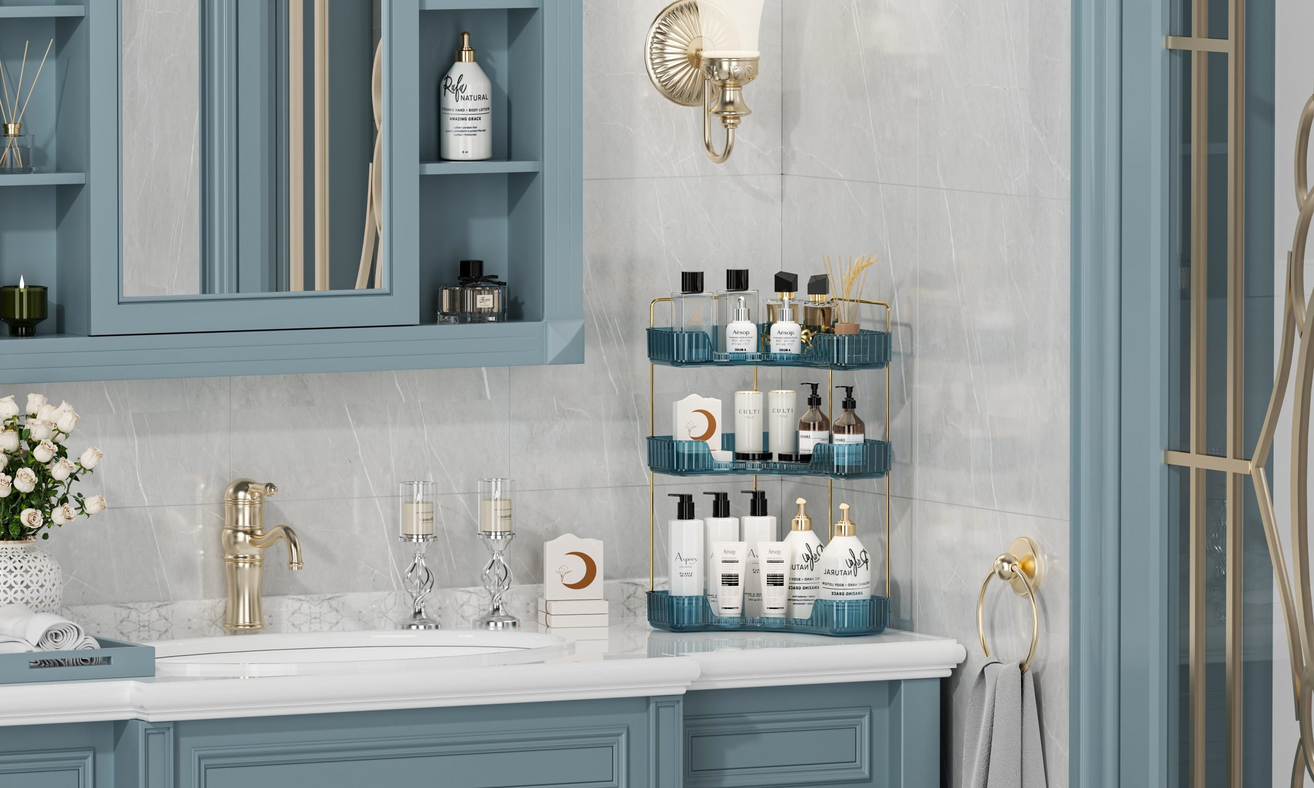 CISIREE Bathroom Corner Organizer