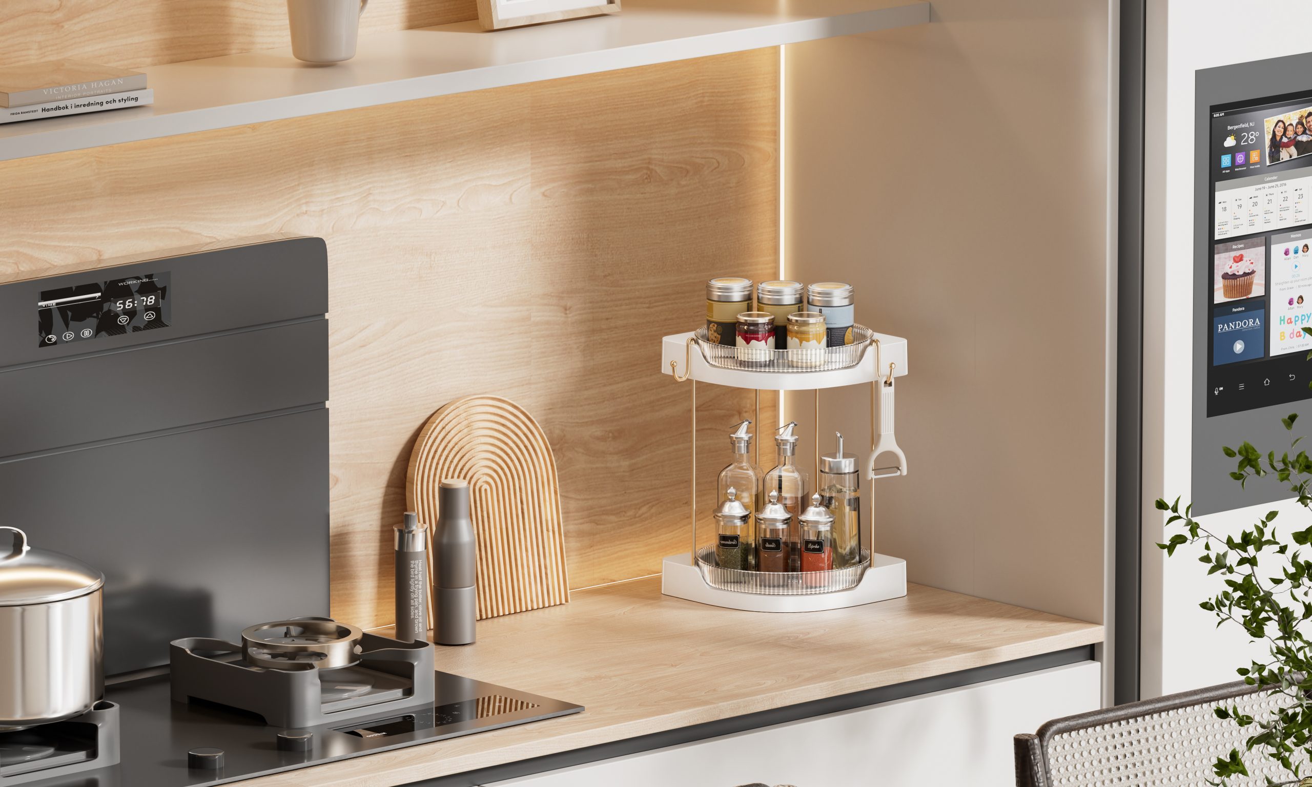 CISIREE-Kitchen Spice Rack